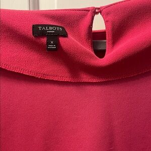 Talbots Vibrant Red Top